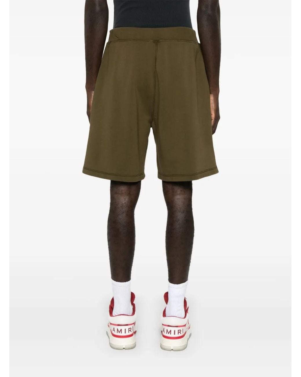 DSquared² Green Relaxed Fit Cotton Shorts With Subtle Branding for men