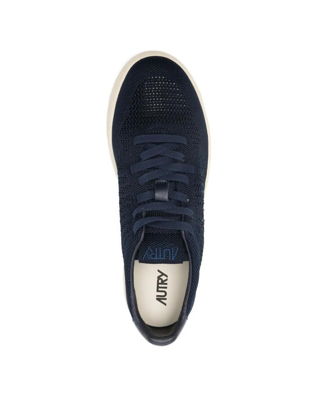 Autry Blue Easeknit Low Knit/Leat for men