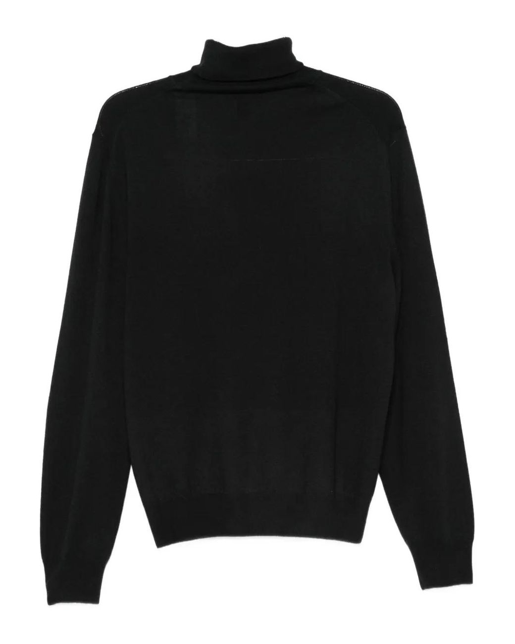 Canali Black Roll-Neck Sweater for men