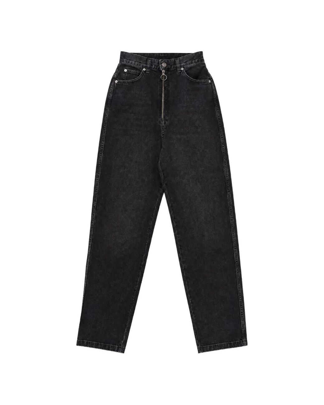 FRAME White Exposed-Zip Faded Jeans