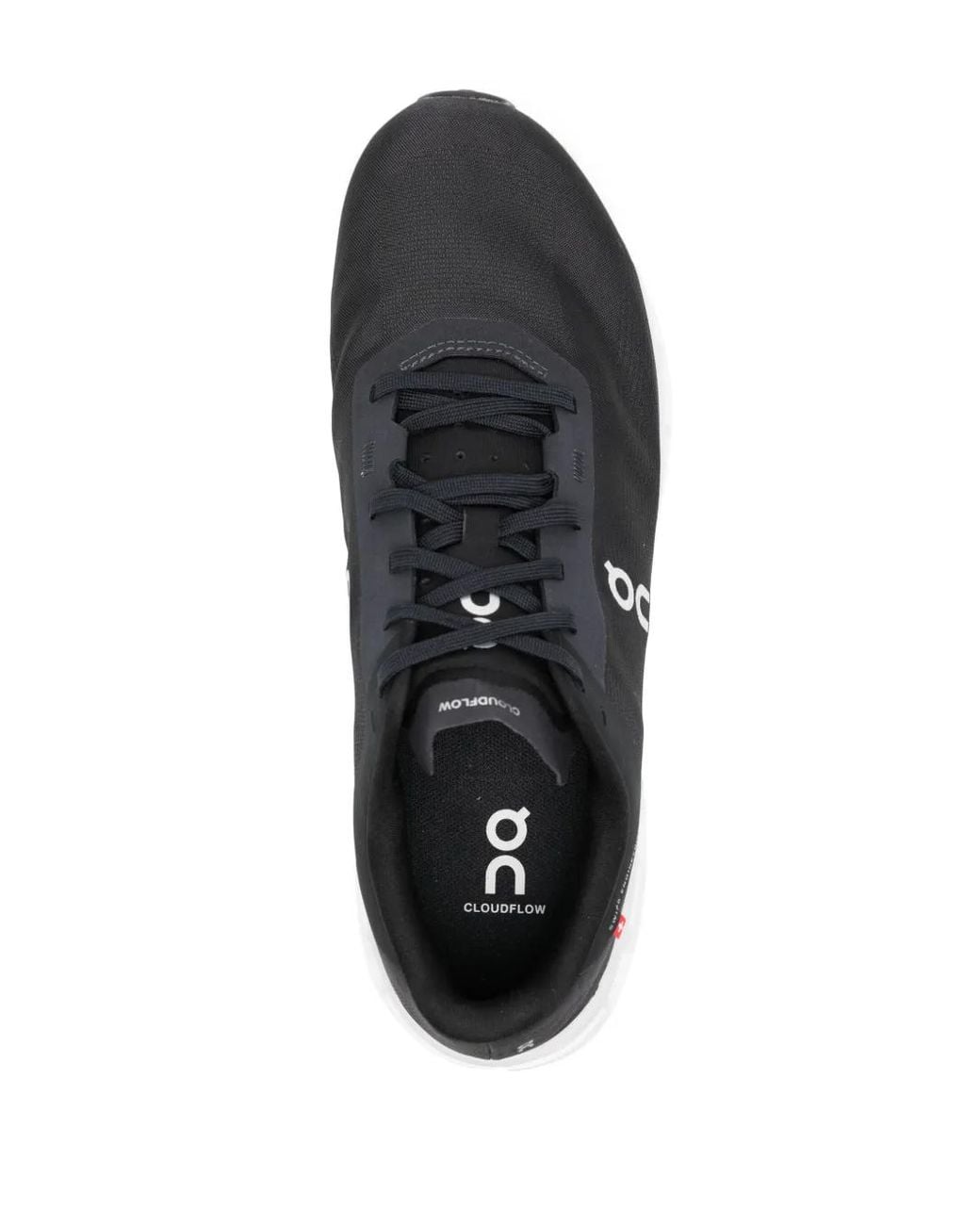 On Shoes Black Cloudflow 4 Logo Sneakers