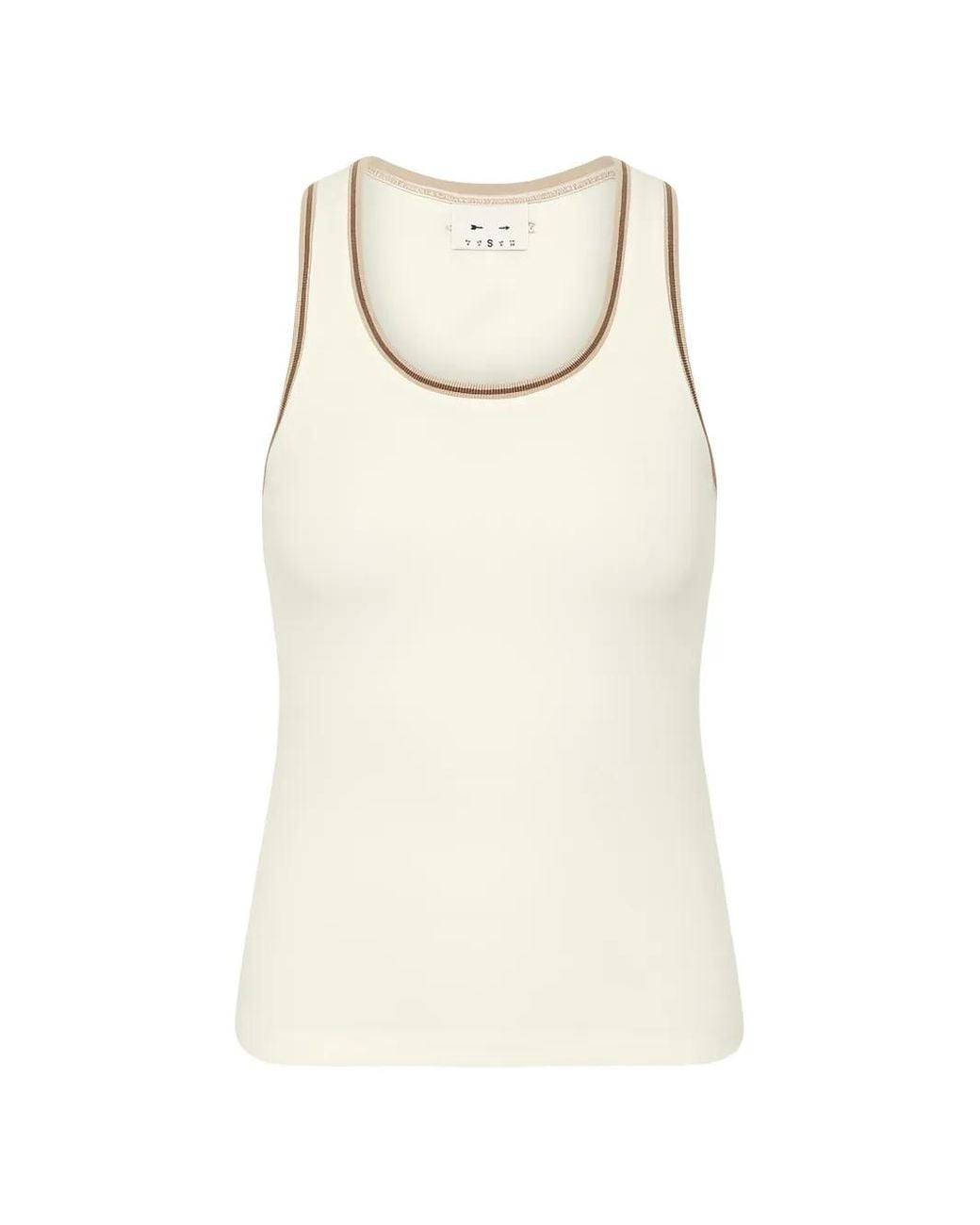 The Upside Natural Victoria Ribbed Tank Top