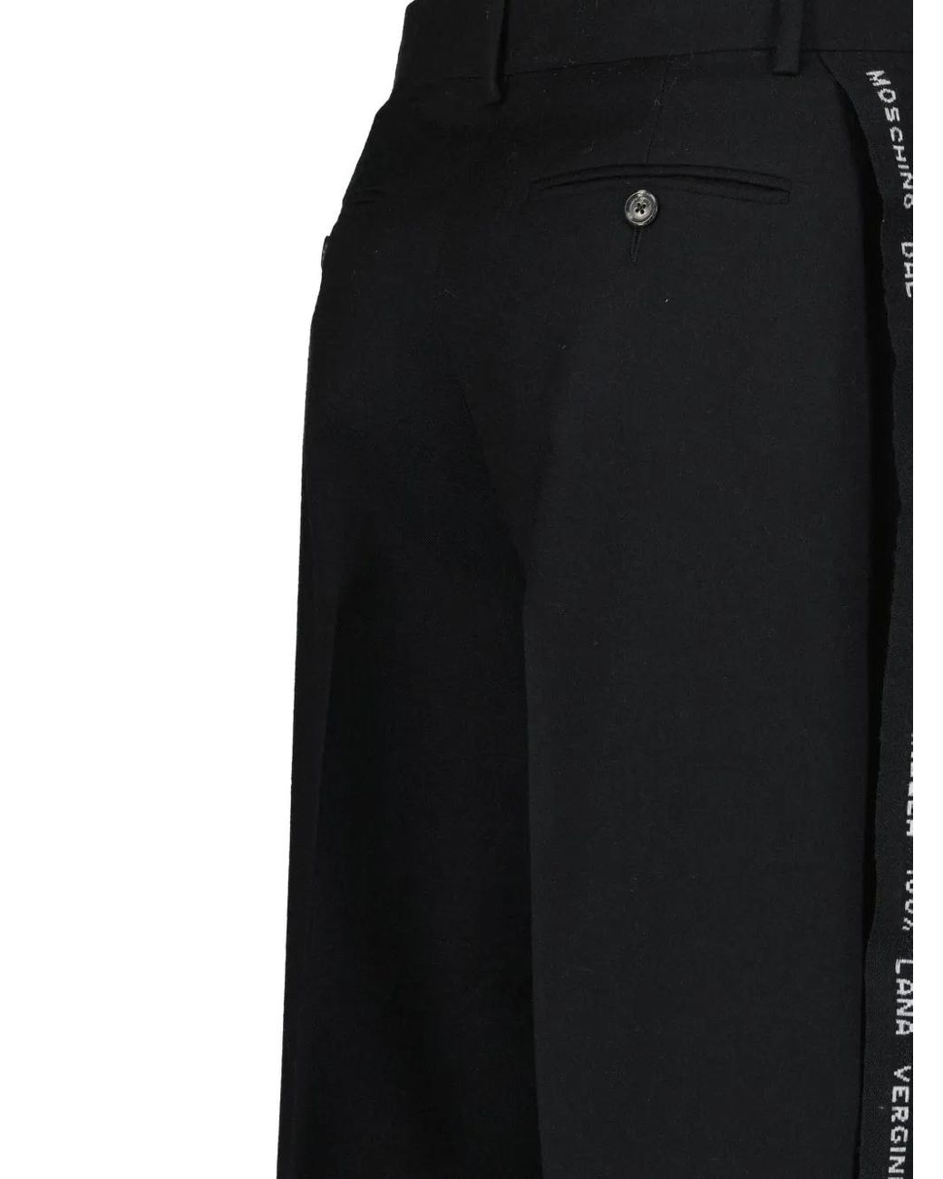 Moschino Straight Broeken in het Black