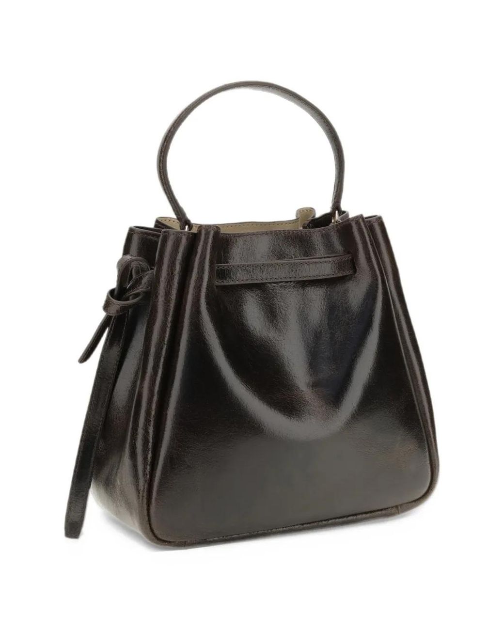 Tory Burch Black Romy Distressed Bucket Bag
