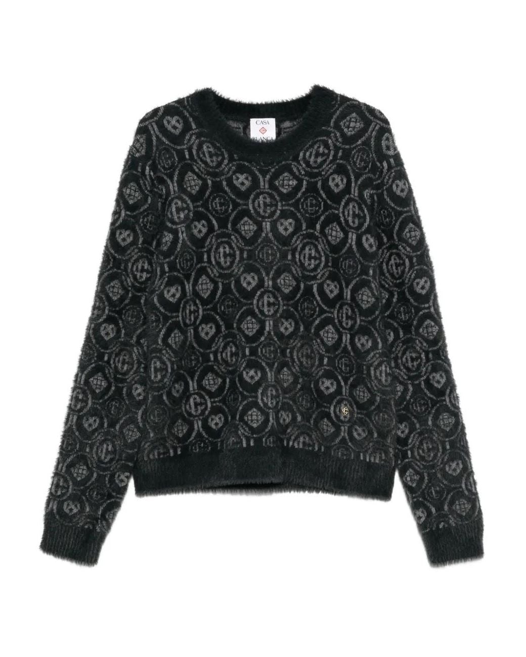 Jersey con motivo del logo Casablanca de hombre de color Black