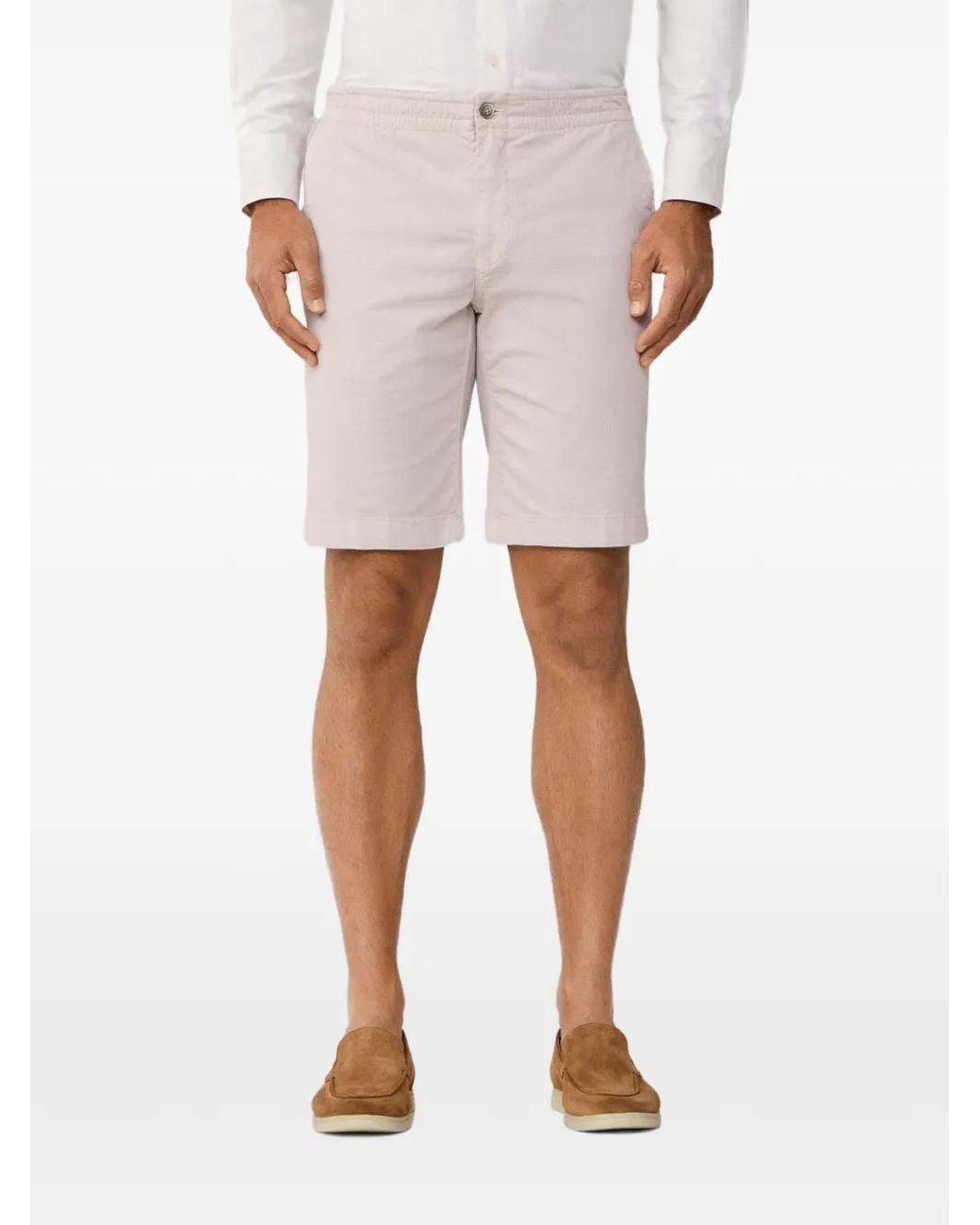 Hackett Natural Elasticated-Waistband Chino Shorts for men