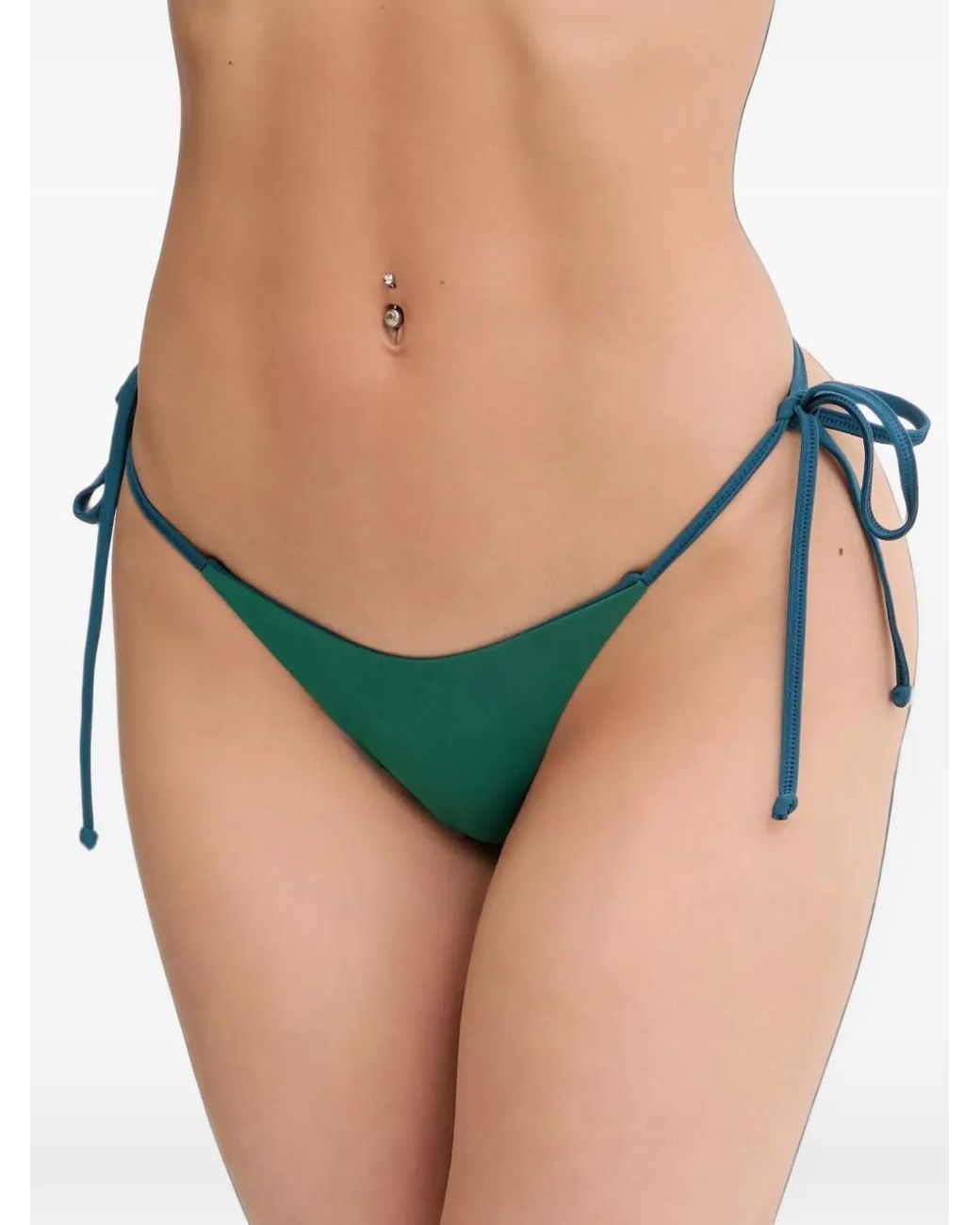 Bondeye Blue Side-Tie Reversible Bikini Bottoms