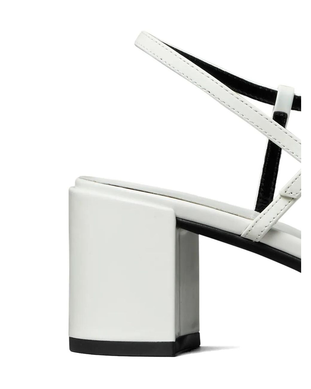 Tory Burch White Gigi Heeled Sandals