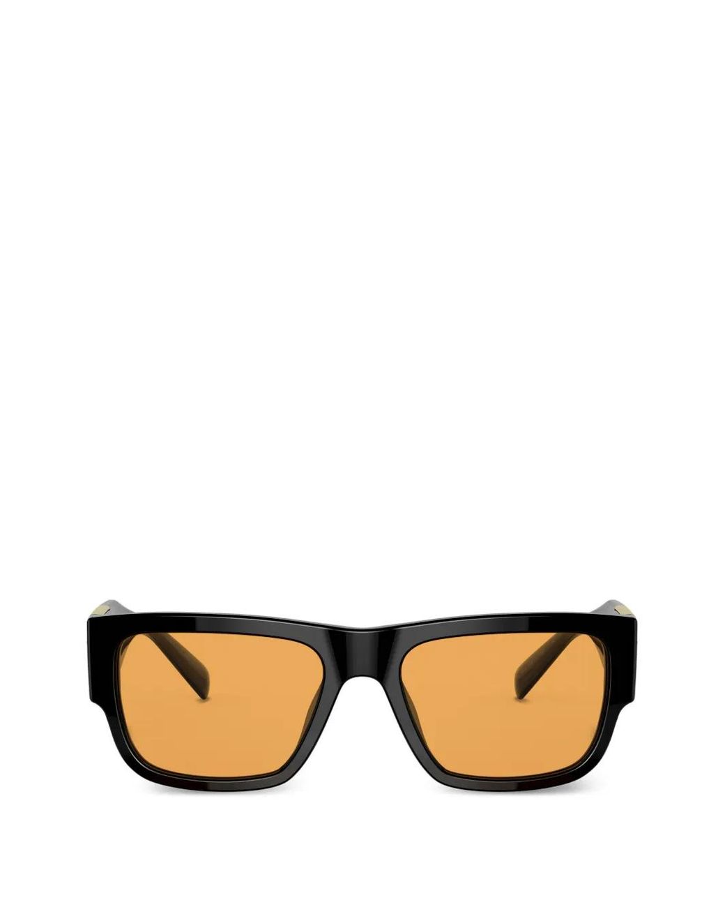 Versace Black Medusa Rectangle-Frame Sunglasses for men