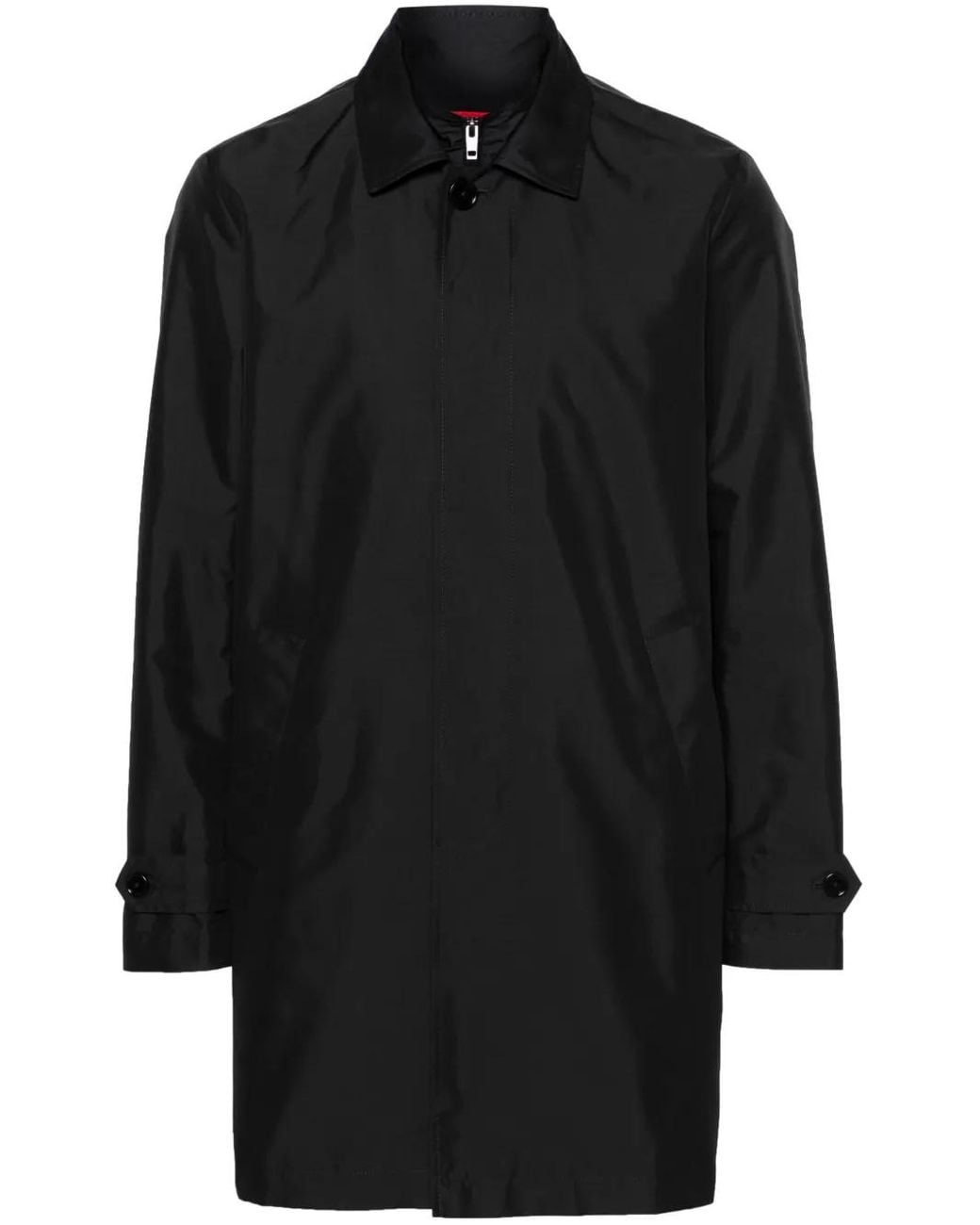 Fay Black Morning Raincoat for men