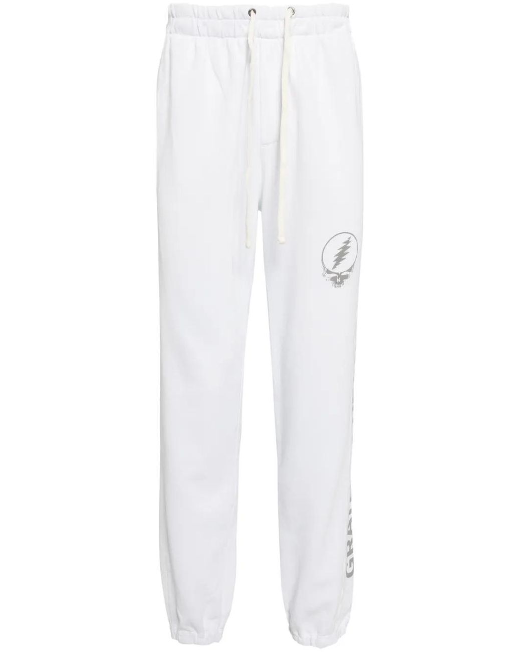 James Perse White Grateful Dead Cotton Track Pants for men