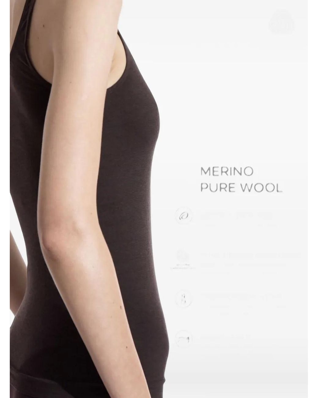 Wolford Black Seamless Virgin Wool Top