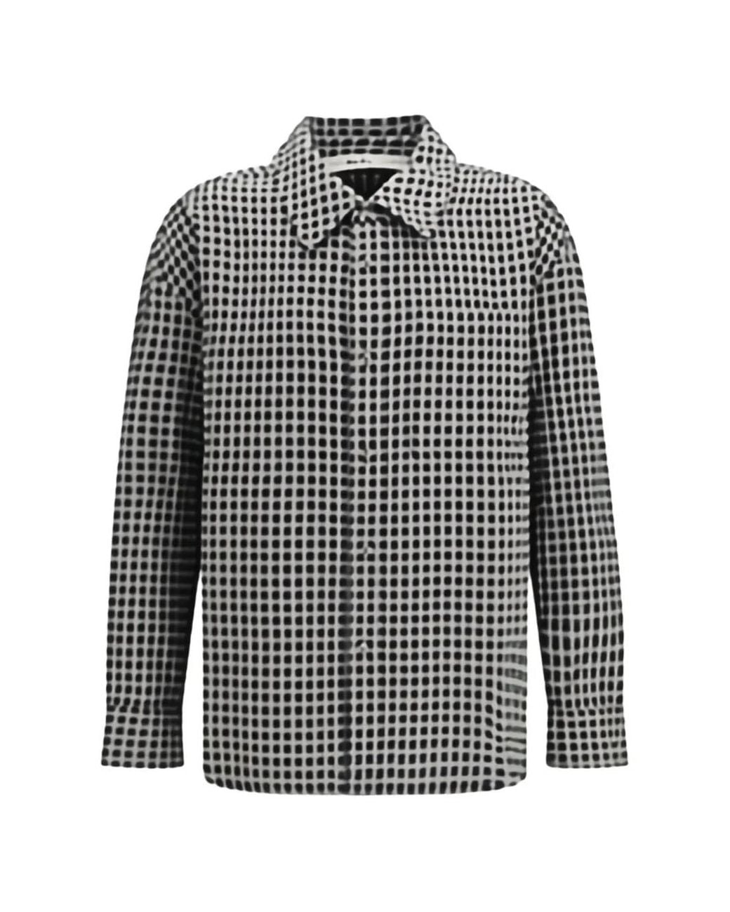 Séfr Gray Check-Pattern Flannel Shirt for men