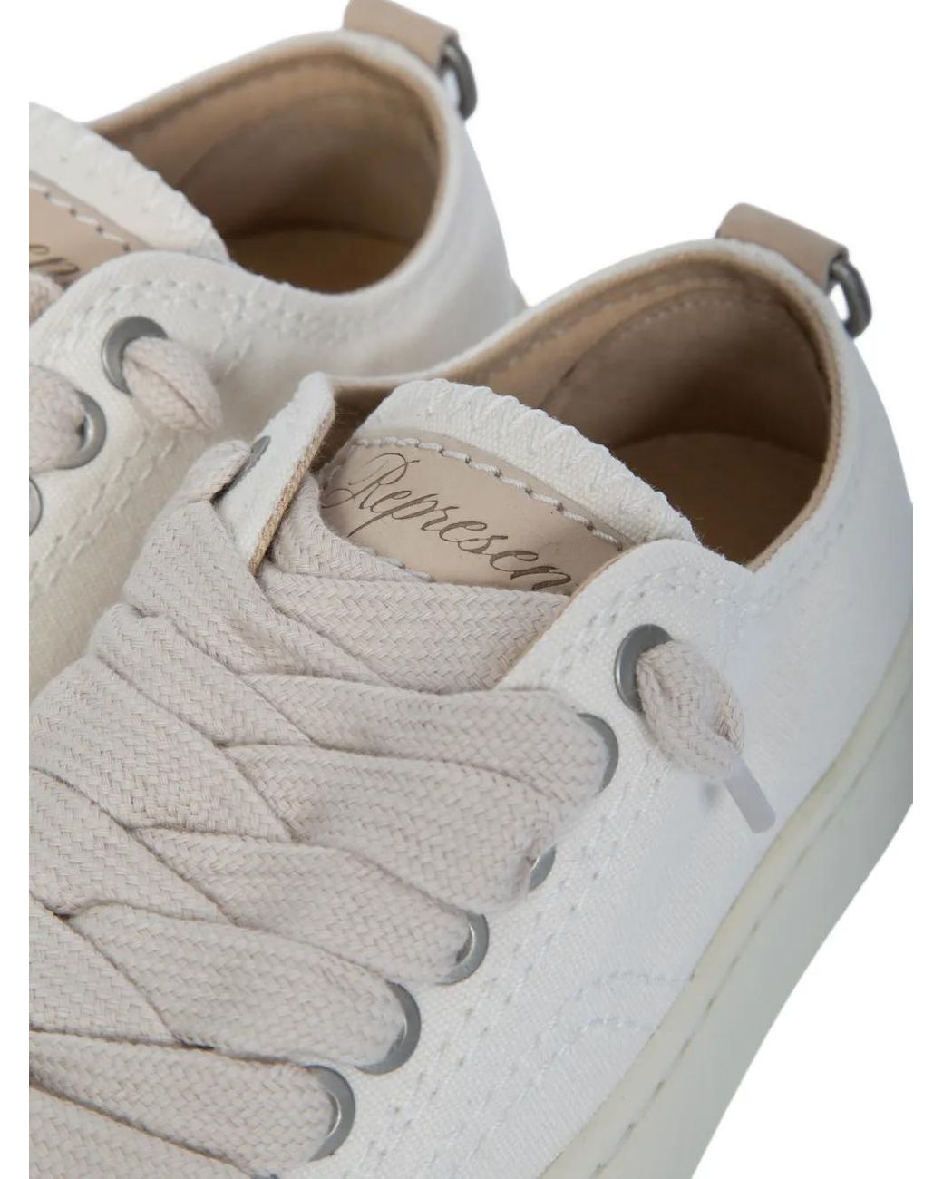 Represent Natural Rep-Cap Lace-Up Sneakers for men