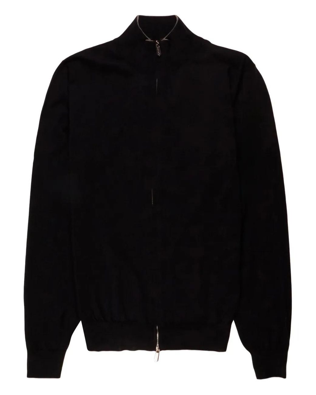 Svevo Black Zip-Up Cardigan for men