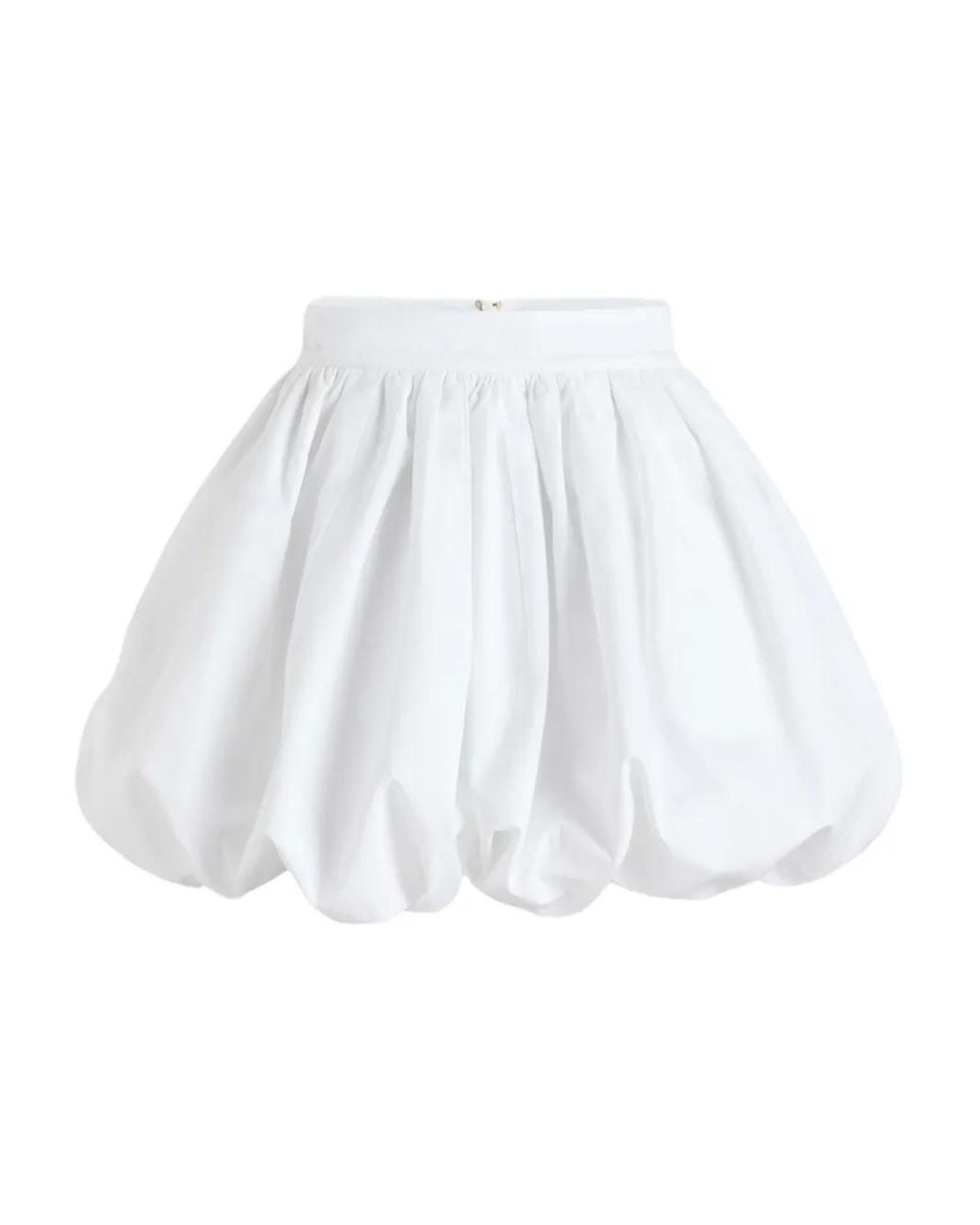 Patou White Balloon Miniskirt