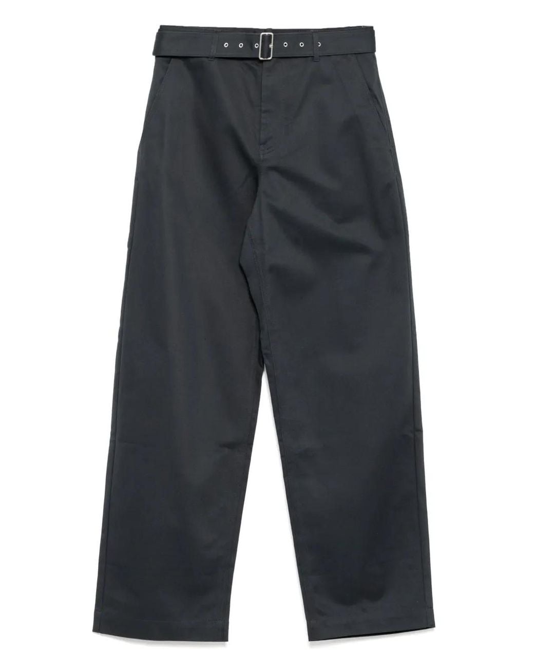 Maison Kitsuné Gray Belted Trousers for men