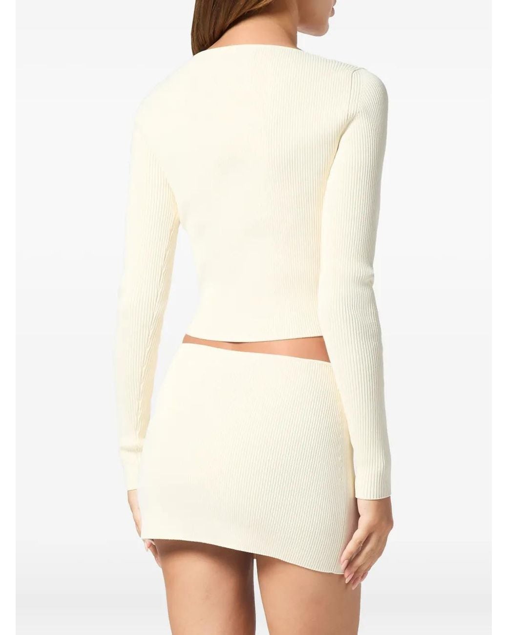 Philipp Plein Cropped Top in het White