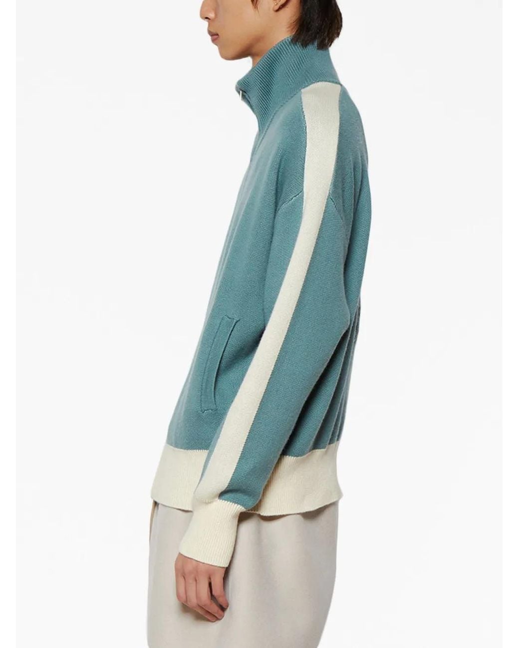 Rhude Blue Rb Knitted Track Jacket for men
