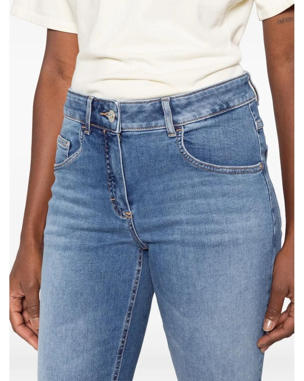 BETTY&CO Blue Faded-Effect Jeans