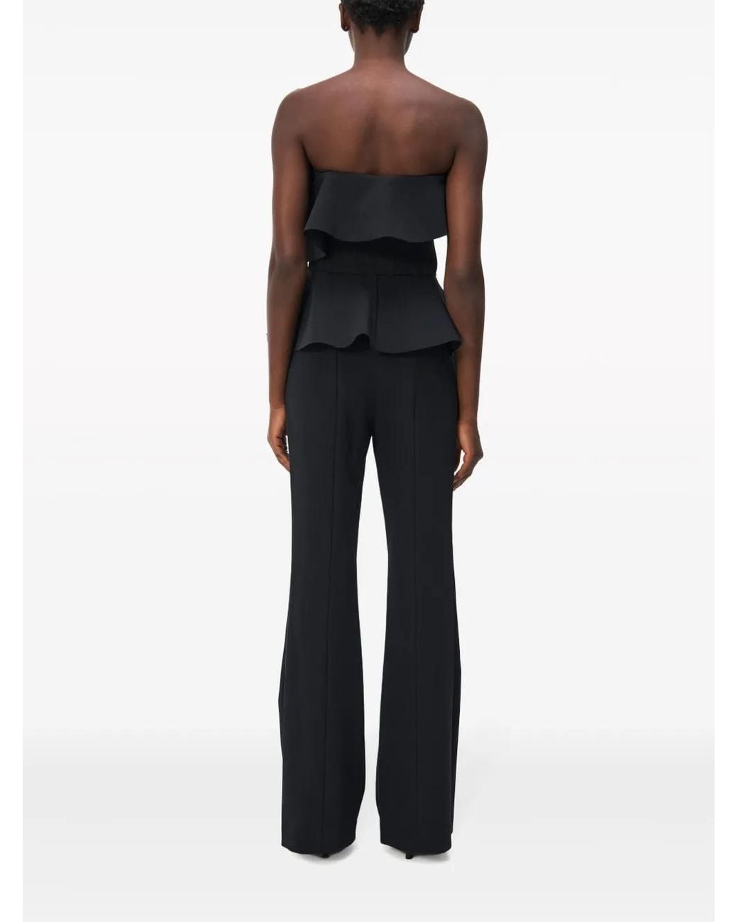 Jonathan Simkhai Black Desiree Draped Top