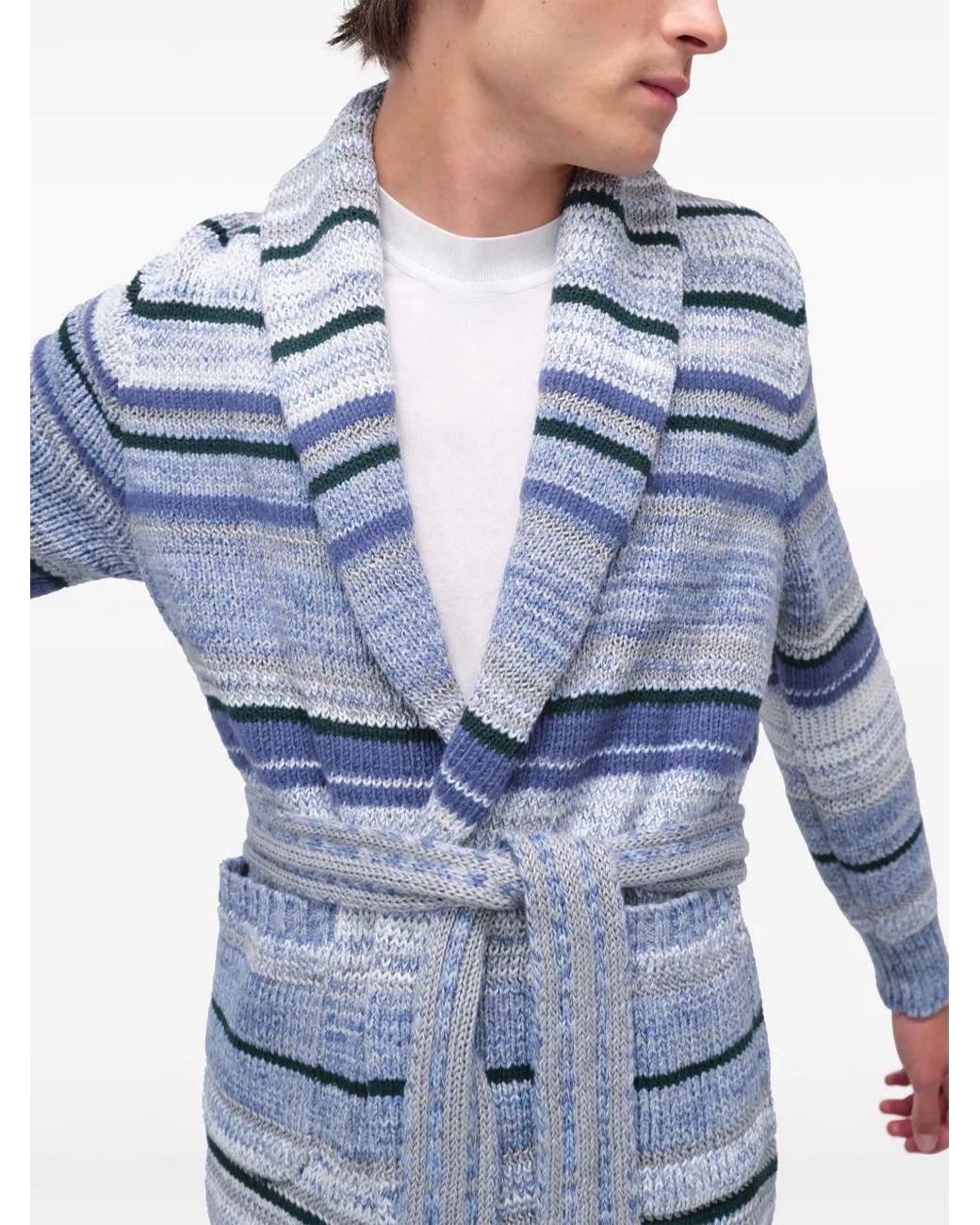 Jonathan Simkhai Blue Keenan Belted Cardigan for men