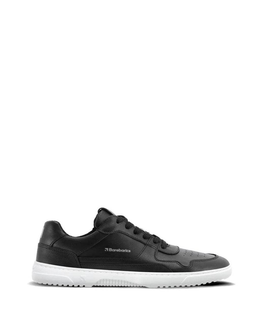 Barebarics Black Perforated-Panel Lace-Up Sneakers