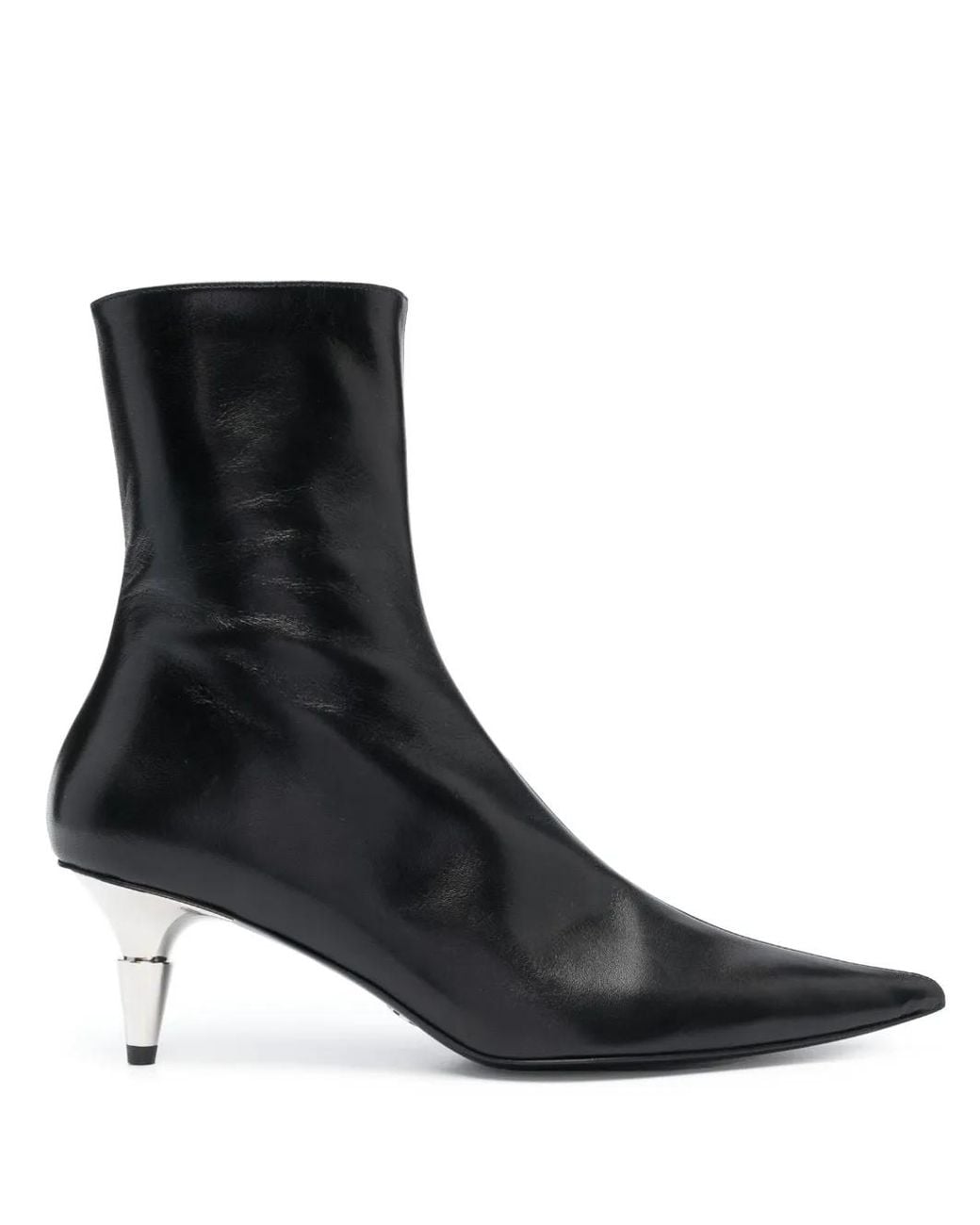 Proenza Schouler Spike Pointed Toe Ankle Boots In Black