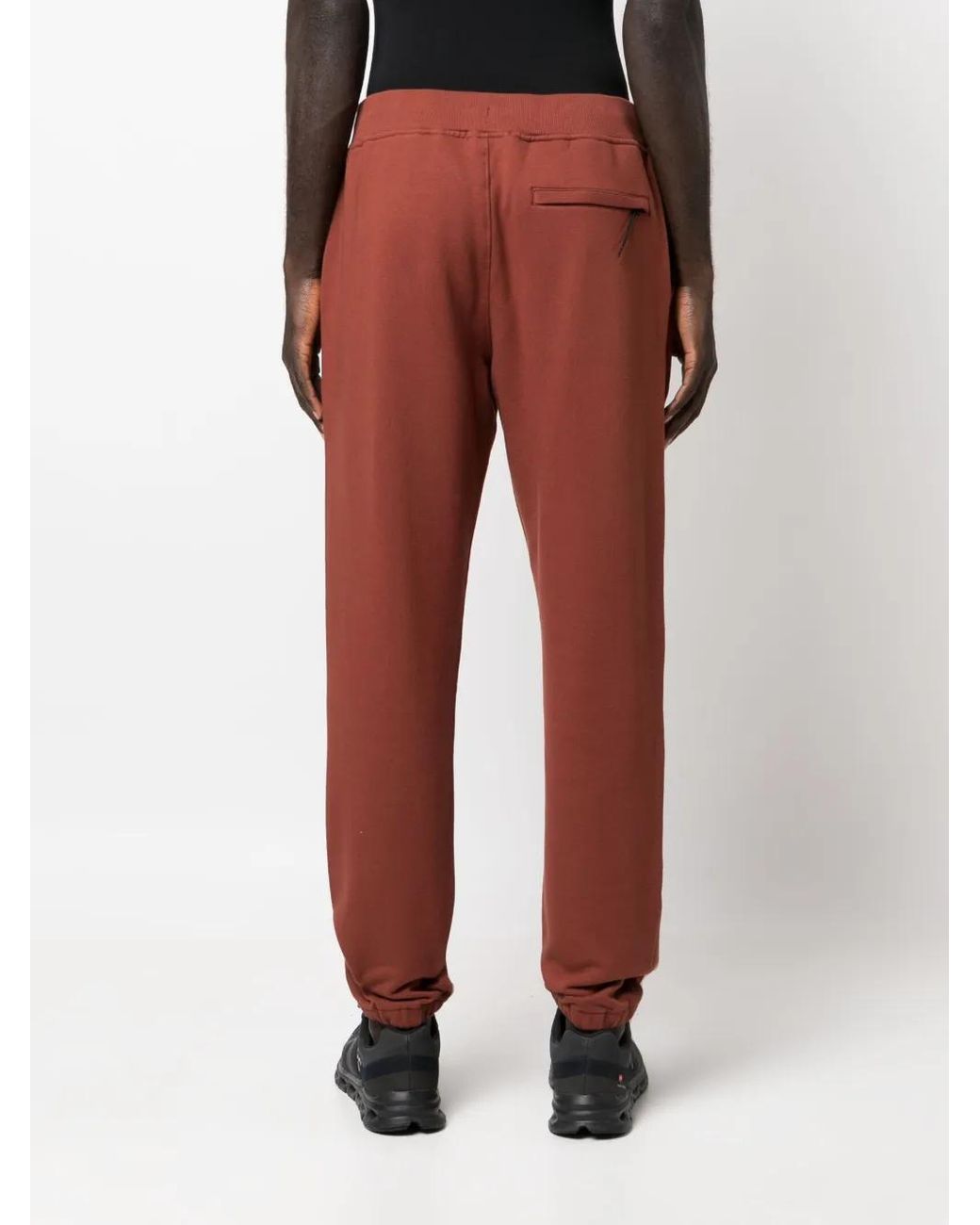 C P Company Logo-Embroidered Cotton Track Pants for men