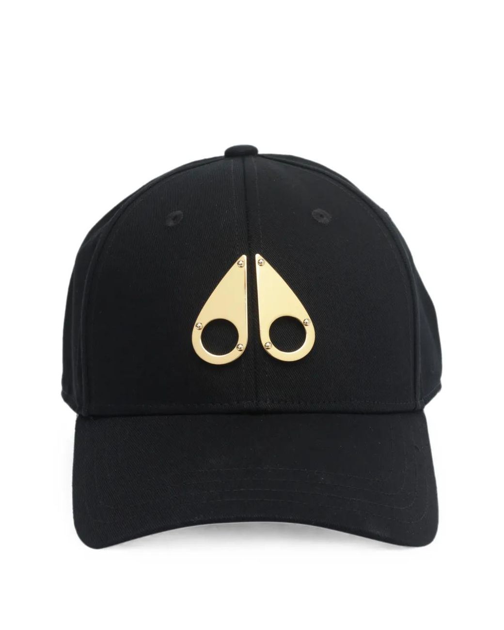 Moose Knuckles Black Icon Logo Baseball Cap for men