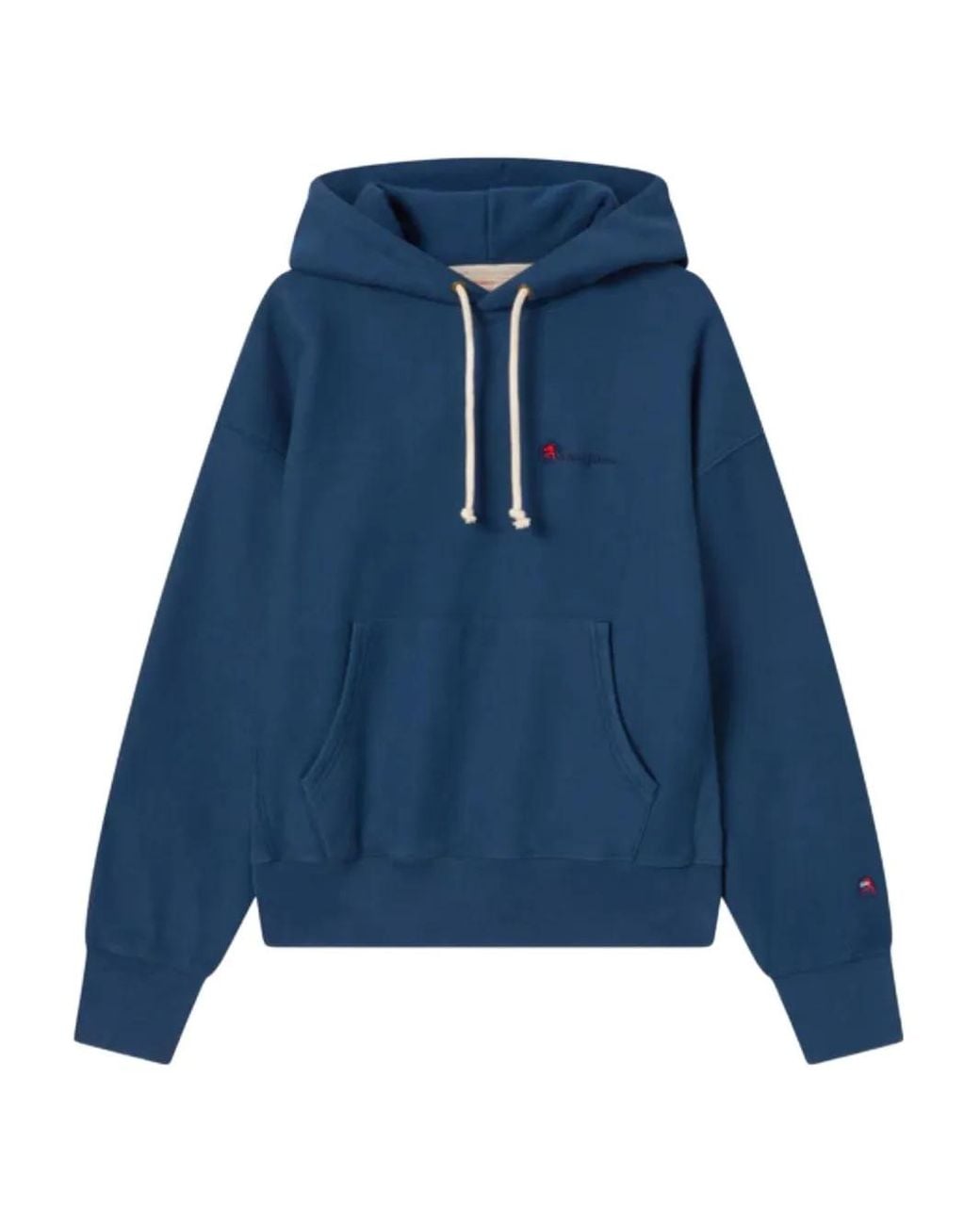 Champion Blue Cotton Hoodie for men