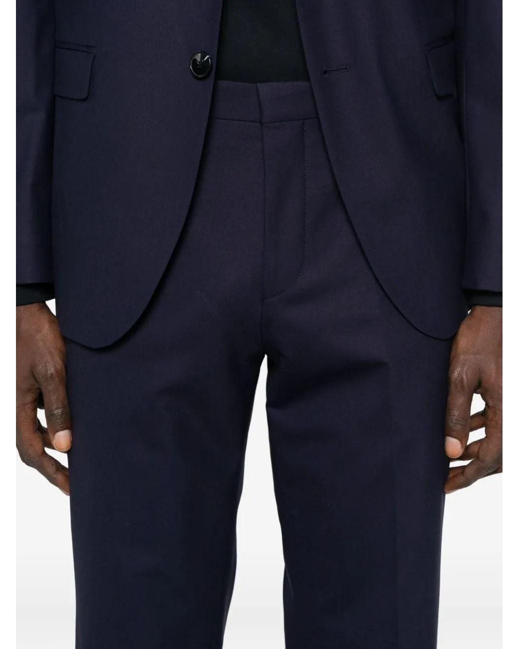 HUGO Blue Wool Suit for men