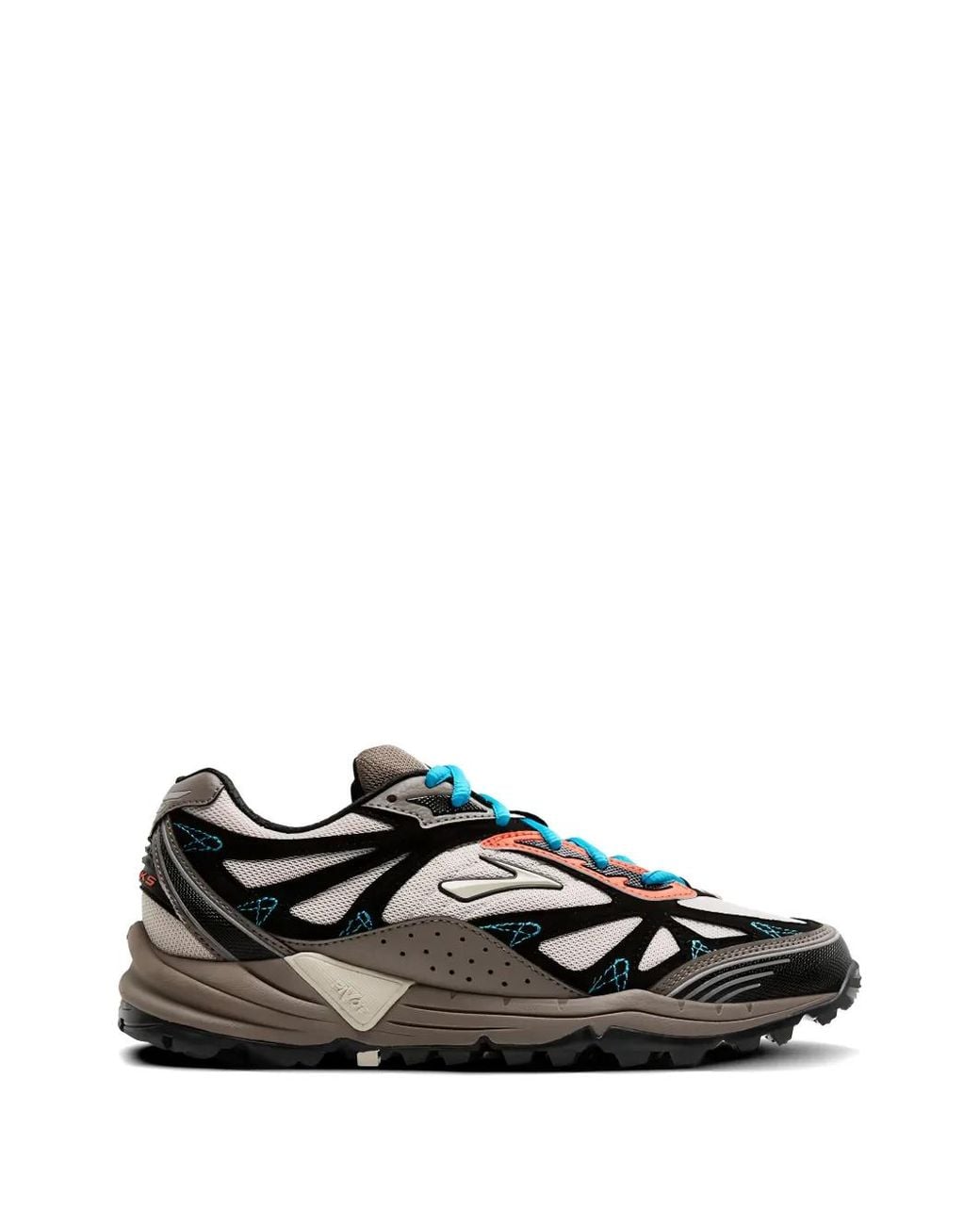 Brooks Black Cascadia 1 Panelled Lace-Up Sneakers for men
