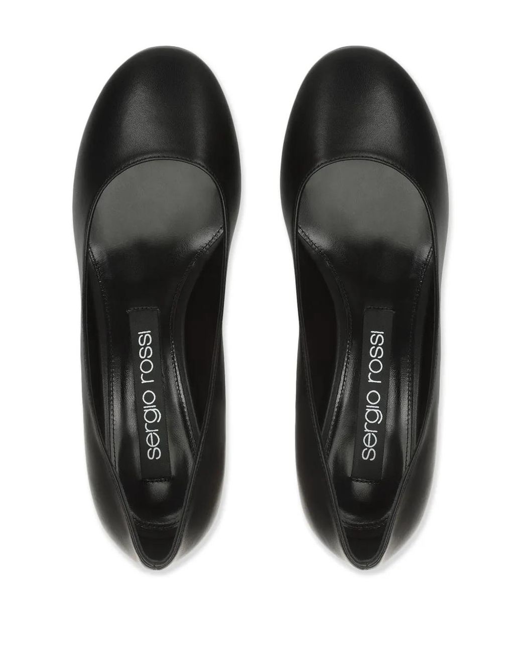 Sergio Rossi Black 50Mm Sr Piller Pumps