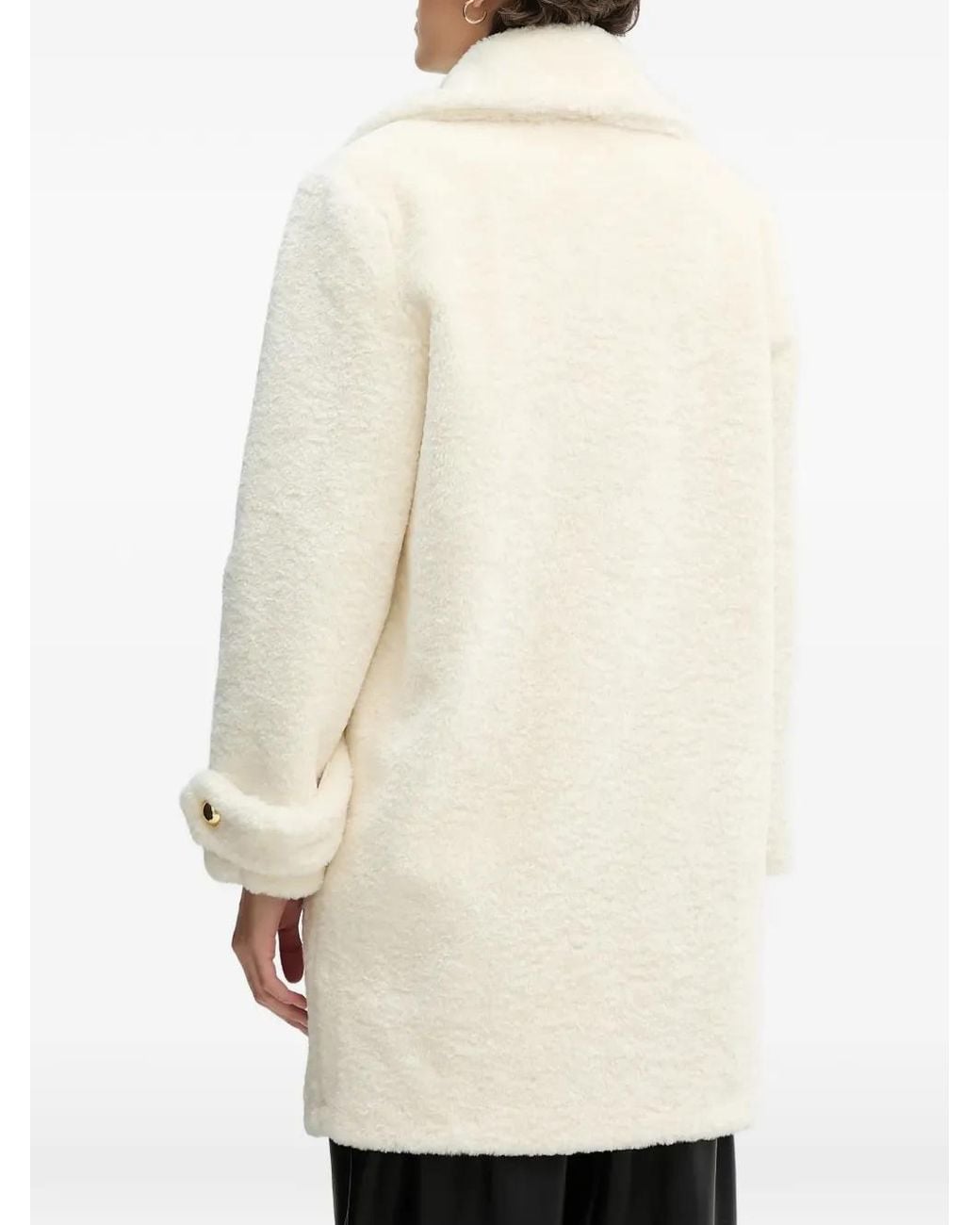 GAUDI Natural Buttoned-Cuff Coat