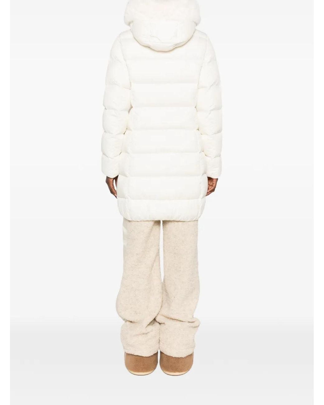 Colmar White Hooded Padded Coat