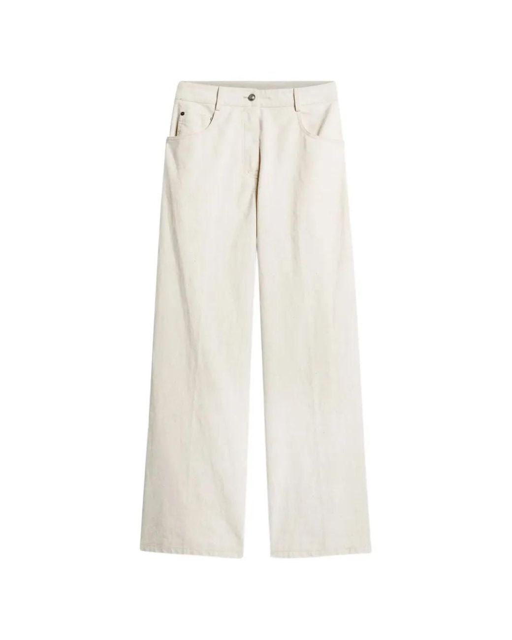 Forte_forte White Wide-Leg Jeans