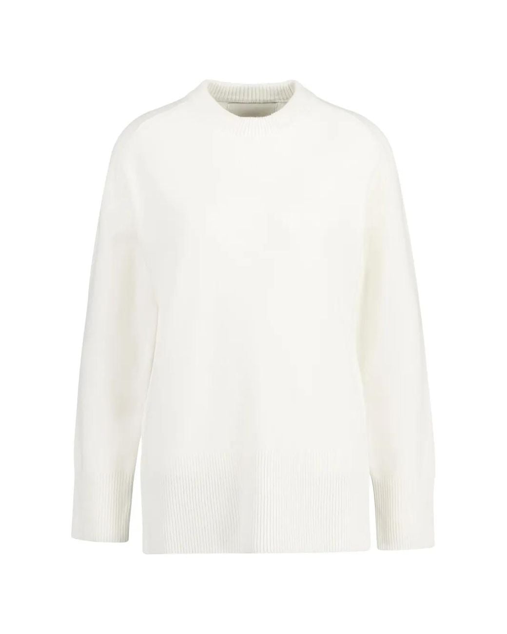 Gant White Ribbed Sweater