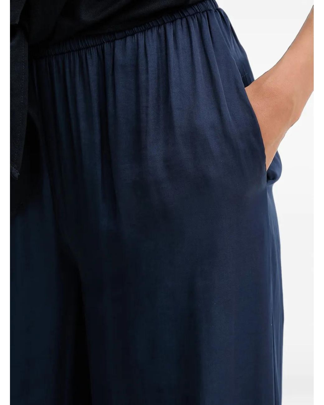 Morgan Blue Elasticated Palazzo Pants