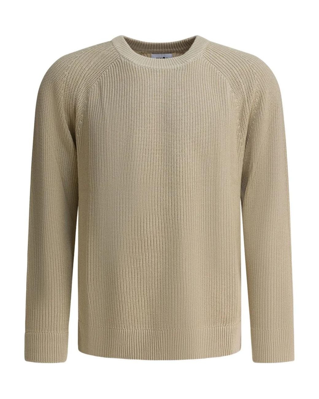 NN07 Natural Jacobo Ribbed Crew-Neck Sweater for men