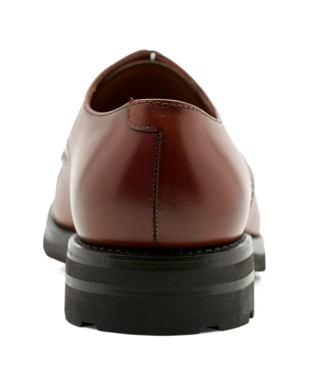 Lottusse Brown Prime Cap-Toe Derby Shoes for men