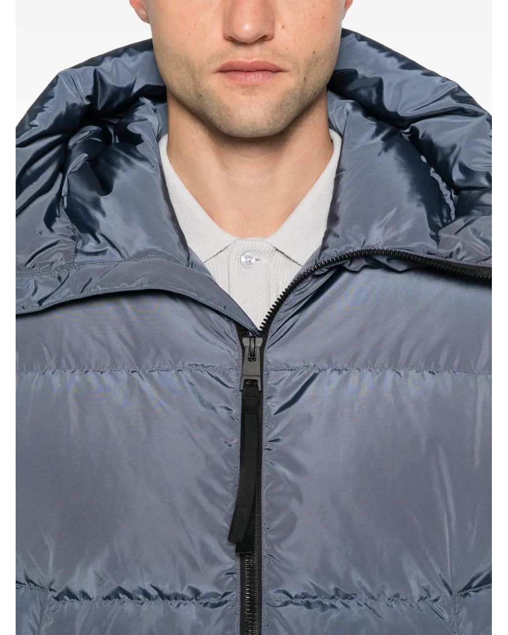 Canada Goose Blue Hybridge Grove Quilted Hooded Jacket for men