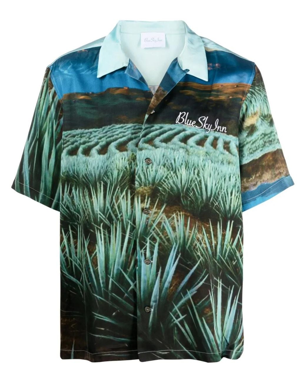 BLUE SKY INN Green Agave Graphic-Print Shirt for men