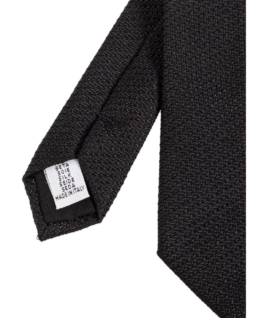 Moschino Black Silk Tie for men