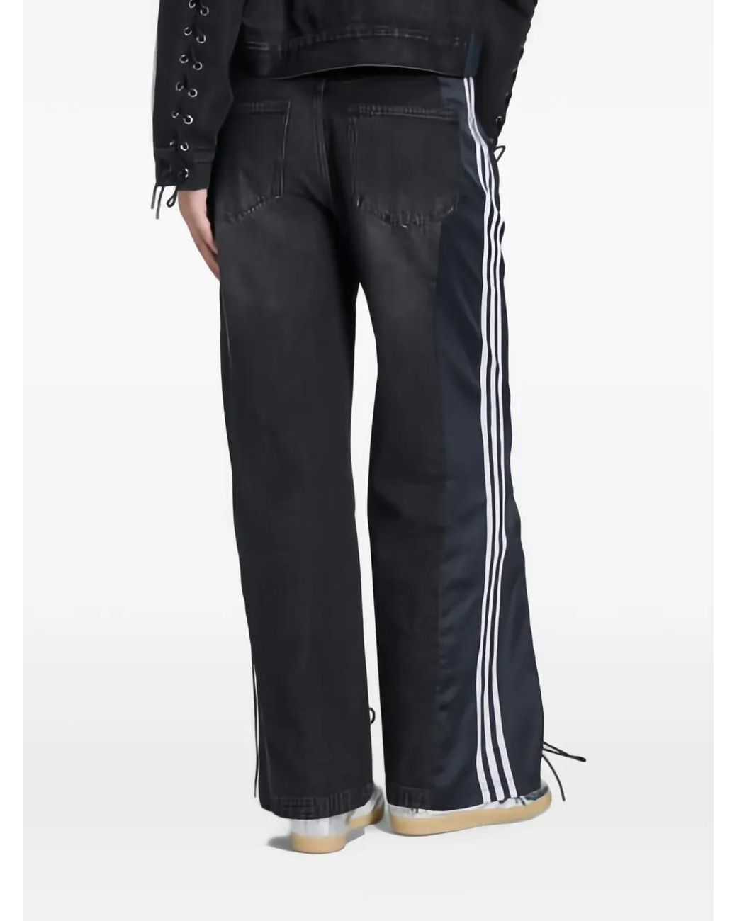 Adidas Black Originals Denim Fb Lacing Trousers