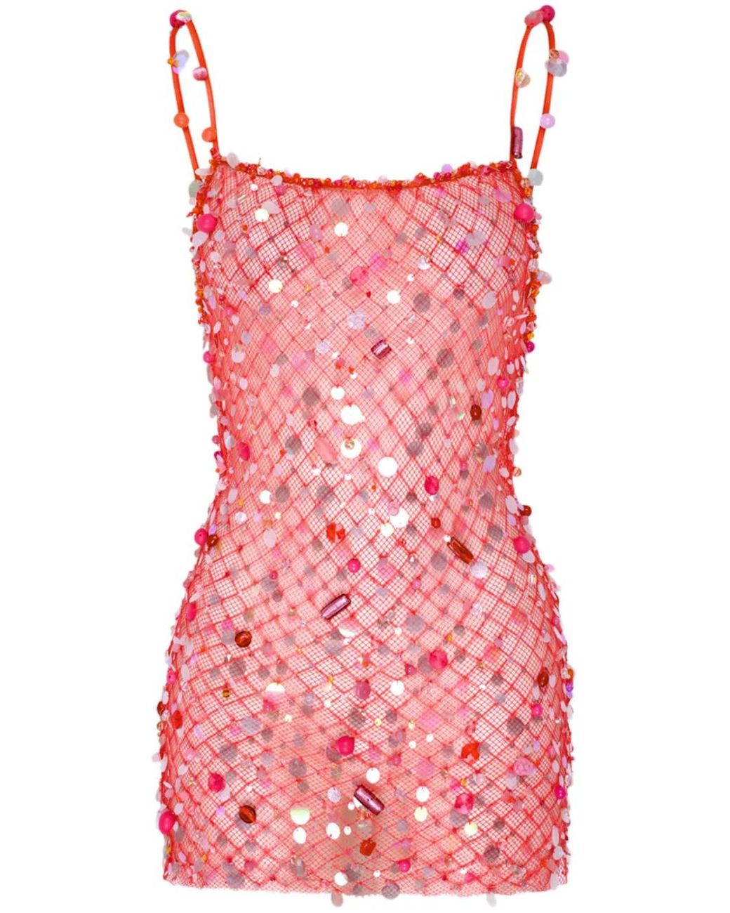 Roberta Einer Fishnet Mini Dress in Red | Lyst Roberta Einer Fishnet Mini Dress in Red | Lyst