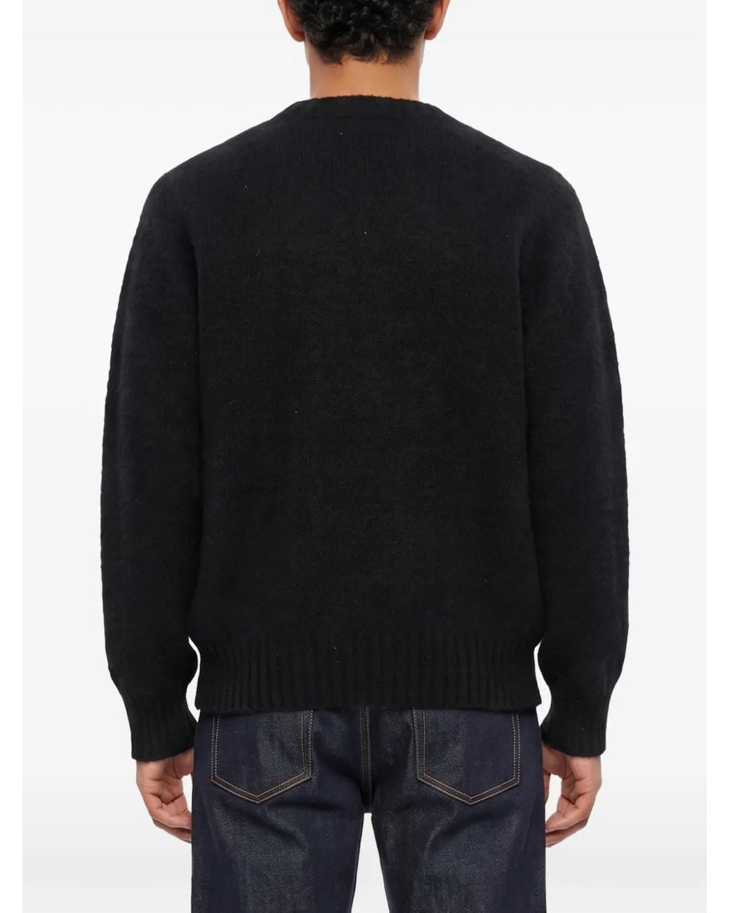 YMC Black Ribbed-Trim Sweater for men