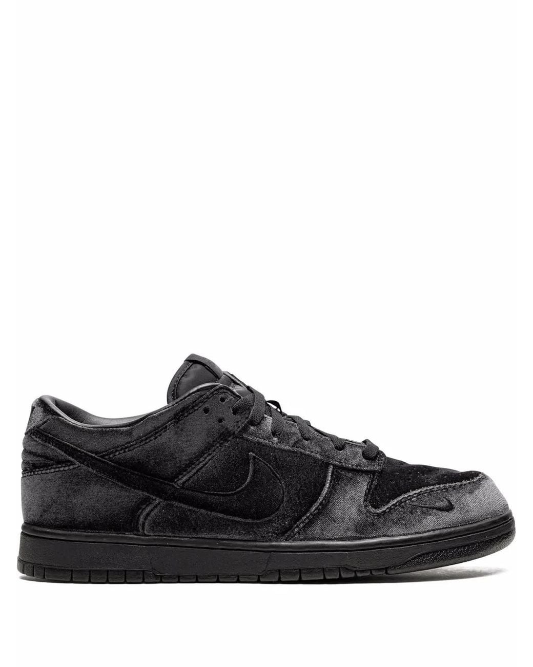 Nike Black X Dover Street Market Dunk Low "Triple Velvet" Sneakers