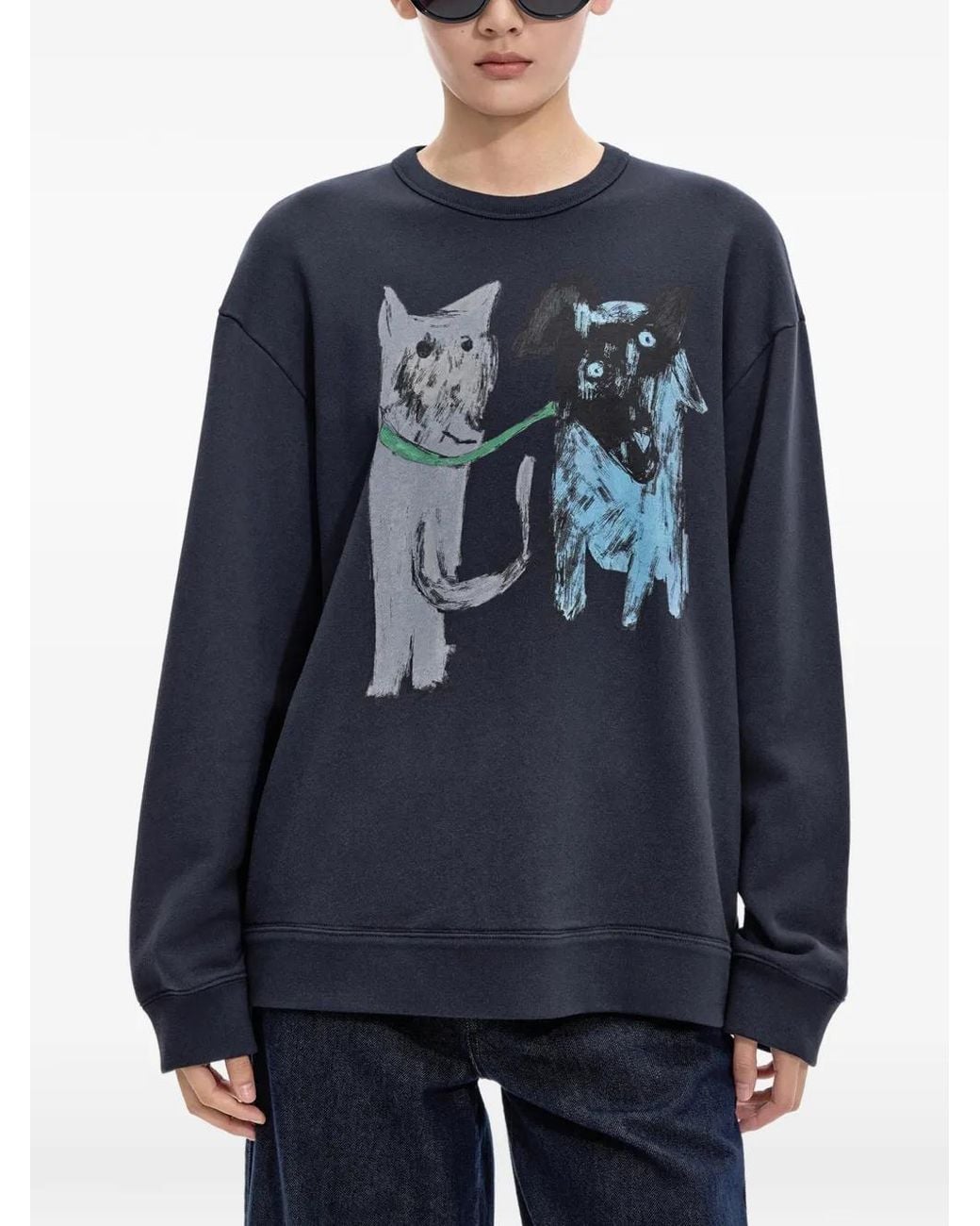 JNBY Sweater Met Print in het Blue