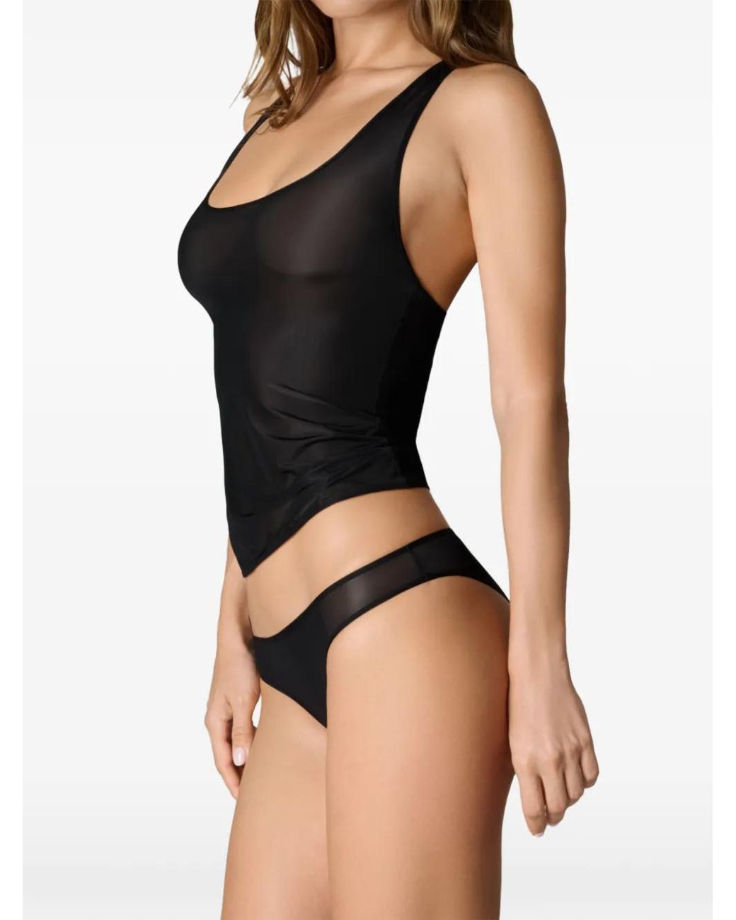 Maison Close Black Double Sens Tank Top